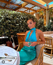 Load image into Gallery viewer, The Wolf Gang - Oahu Slip dress in Aquamarine