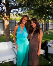 Load image into Gallery viewer, The Wolf Gang - Oahu Slip dress in Aquamarine