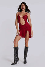 Load image into Gallery viewer, Jaded London - Mini Fatale Dress in Scarlett Red