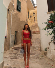 Load image into Gallery viewer, Tigermist - Ginny Short Set in Cherry