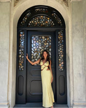 Load image into Gallery viewer, Bec & Bridge - Agathe Diamond Butter Yellow Dress