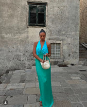 Load image into Gallery viewer, The Wolf Gang - Oahu Slip dress in Aquamarine