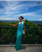Load image into Gallery viewer, The Wolf Gang - Oahu Slip dress in Aquamarine