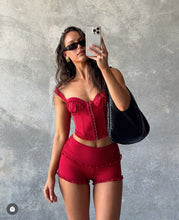 Load image into Gallery viewer, Tigermist - Ginny Short Set in Cherry
