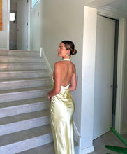 Load image into Gallery viewer, Little JC Boutique - Andie Dress in Yellow Satin