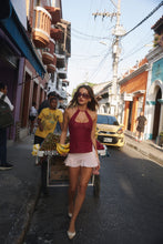 Load image into Gallery viewer, AmeliaTeje Kiana Mini Skirt in Roseate