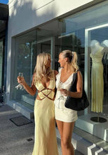 Load image into Gallery viewer, Bec & Bridge - Agathe Diamond Butter Yellow Dress