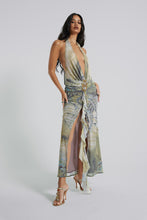 Load image into Gallery viewer, Jaded London - Cindy Plunge Maxi Dress In Green