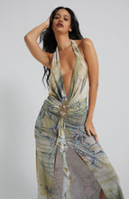 Load image into Gallery viewer, Jaded London - Cindy Plunge Maxi Dress In Green
