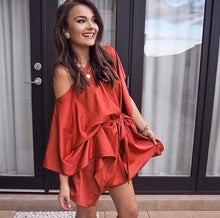 Load image into Gallery viewer, Sundays The Label - Sateen Dress in Rust