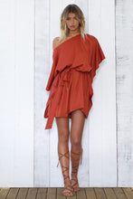 Load image into Gallery viewer, Sundays The Label - Sateen Dress in Rust