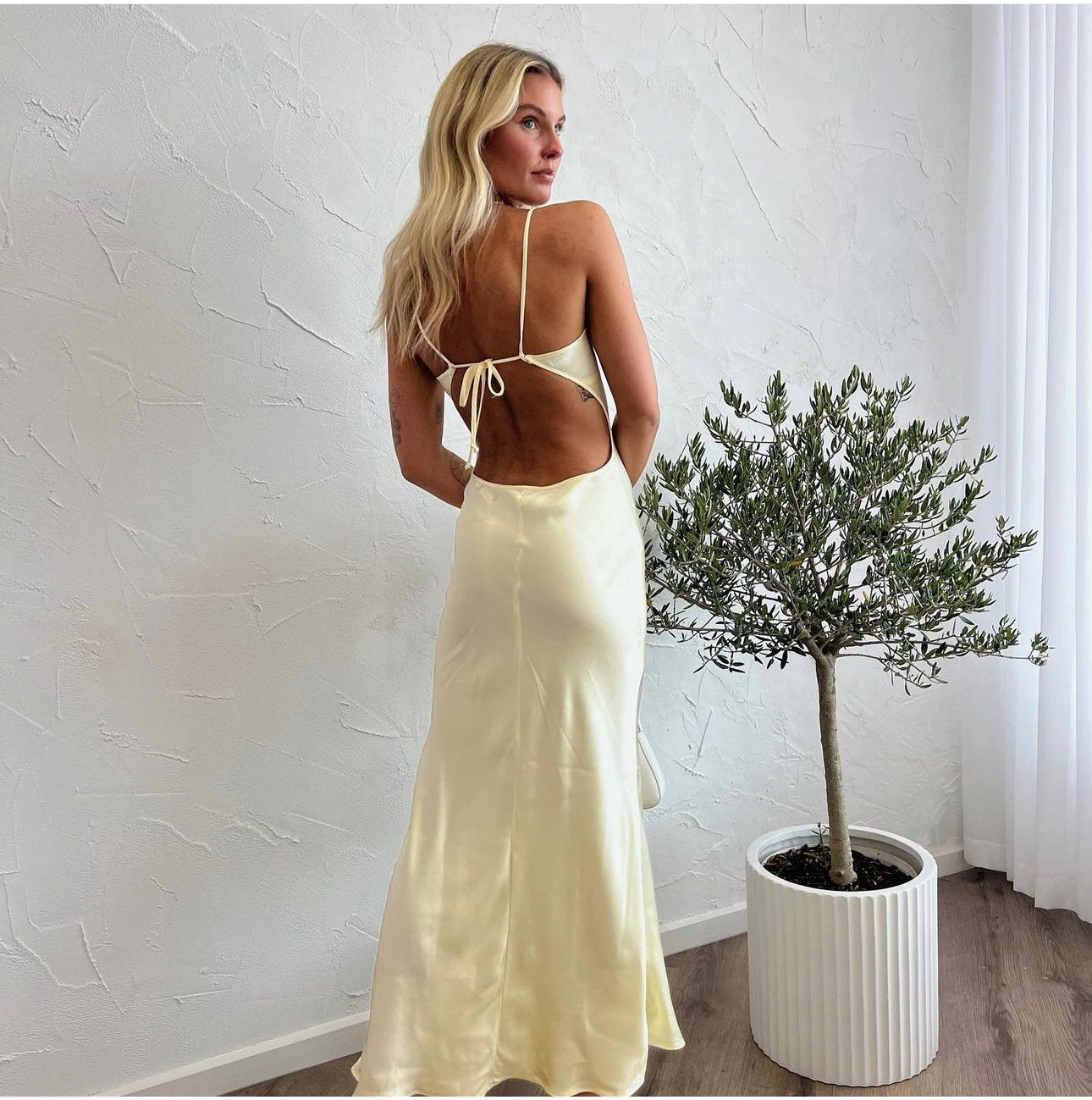 Bec & Bridge - Cedar Maxi Dress Ice Yellow  Pretty Little Hires