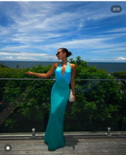 Load image into Gallery viewer, The Wolf Gang - Oahu Slip dress in Aquamarine
