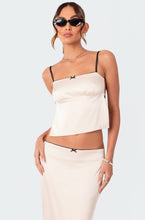 Load image into Gallery viewer, Edikted - Open Satin Set in Beige
