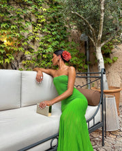 Load image into Gallery viewer, COS - Knitted Bandeau Maxi in Green
