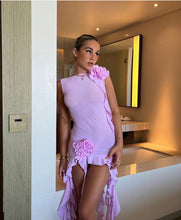 Load image into Gallery viewer, Fanci Club - White Apple Cocktail Dress in Pink
