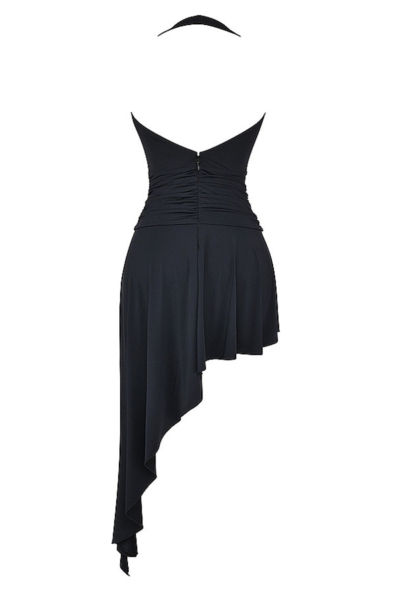 Mistress Rocks - Black Plunge Asymmetric Dress Pretty Little Hires Mistress Rocks - Black Plunge Asymmetric Dress Pretty Little Hires