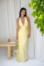 Load image into Gallery viewer, Little JC Boutique - Andie Dress in Yellow Satin
