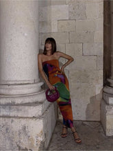 Load image into Gallery viewer, Zara - Watercolour Tulle Midi Dress
