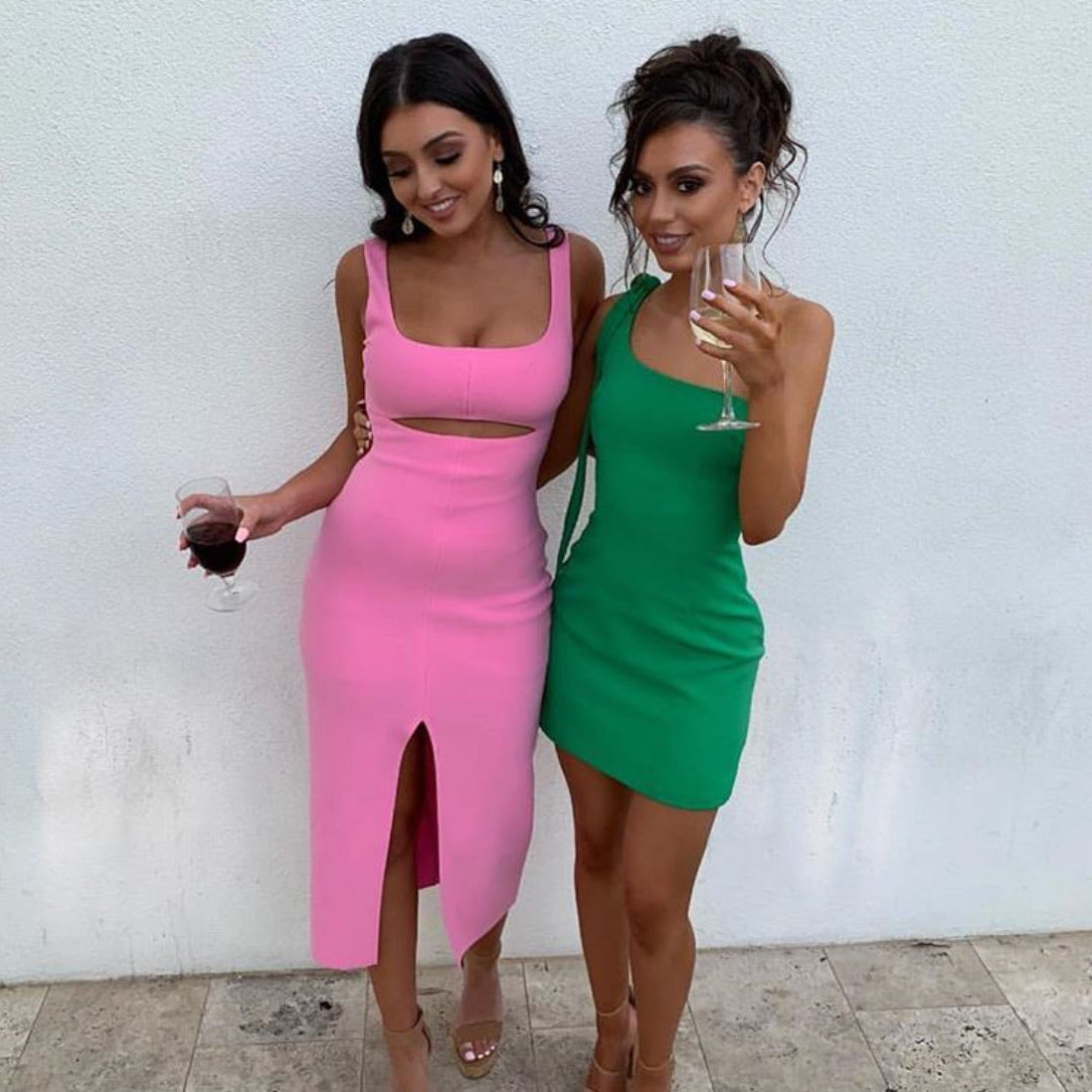 by johnny lean shoulder mini dress By Johnny