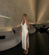 Load image into Gallery viewer, Oh Polly - Mei Halter Maxi in Ivory

