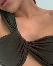 Load image into Gallery viewer, Miss Pap - Twist Wrap Two Piece in Khaki
