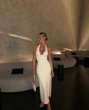 Load image into Gallery viewer, Oh Polly - Mei Halter Maxi in Ivory

